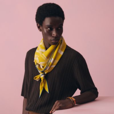 イエロー - メンズ, ネクタイ・スカーフ・マフラー, マフラー＆カレ